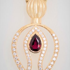 Pendentif Rubis Brillants