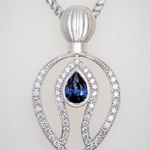 Pendentif Saphir Brillants