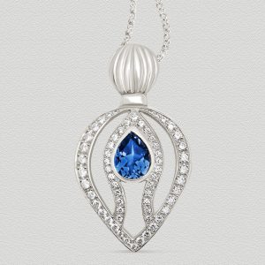 Pendentif Saphir Brillants